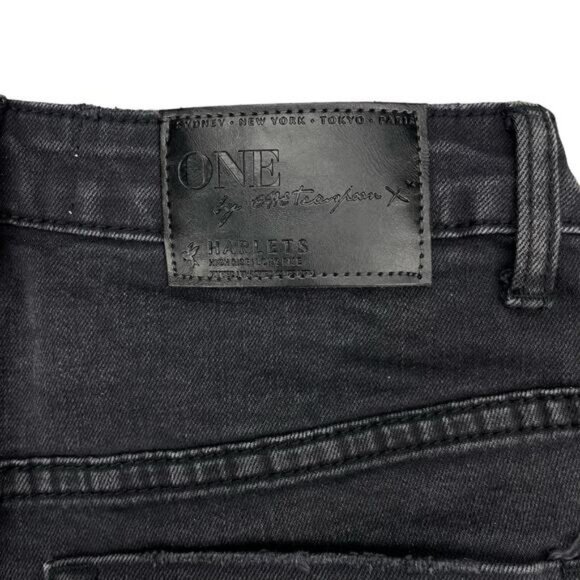 One Teaspoon Harlets High Rise Denim Short Size 27 - Picture 6 of 6